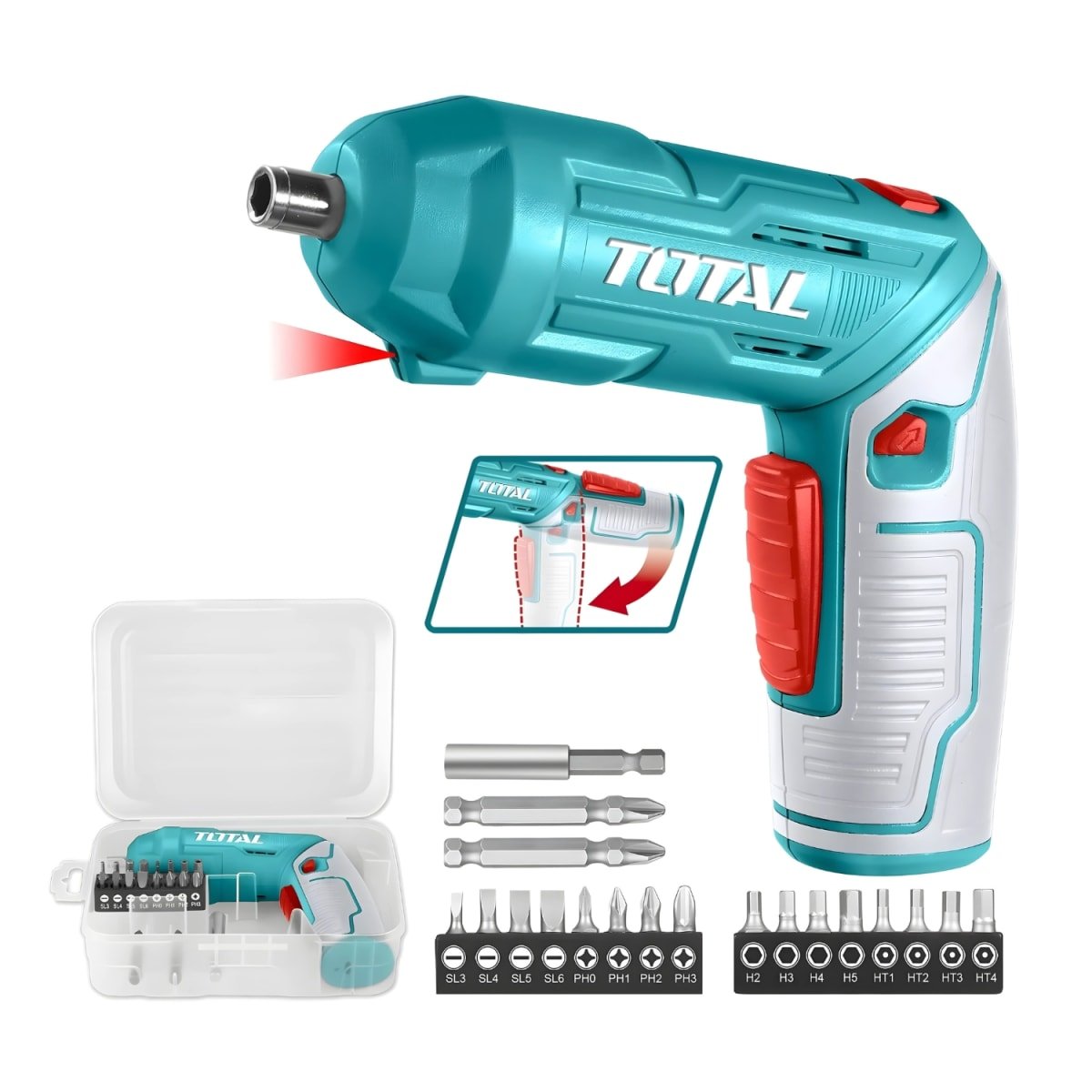 Destornillador inalambrico 4v total